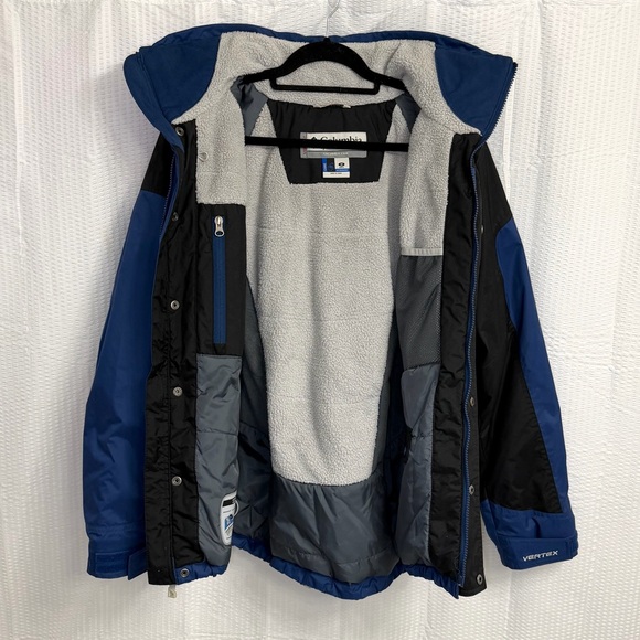 Vintage Columbia Vertex SM4021 Blue Black Parka Jacket Men's Size M Gorpcore Y2K - Picture 3 of 15